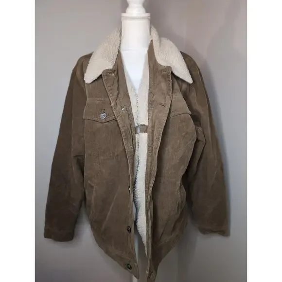 Tony Hawk Corduroy Sherpa Lined Trucker Jacket XL - Picture 8 of 10